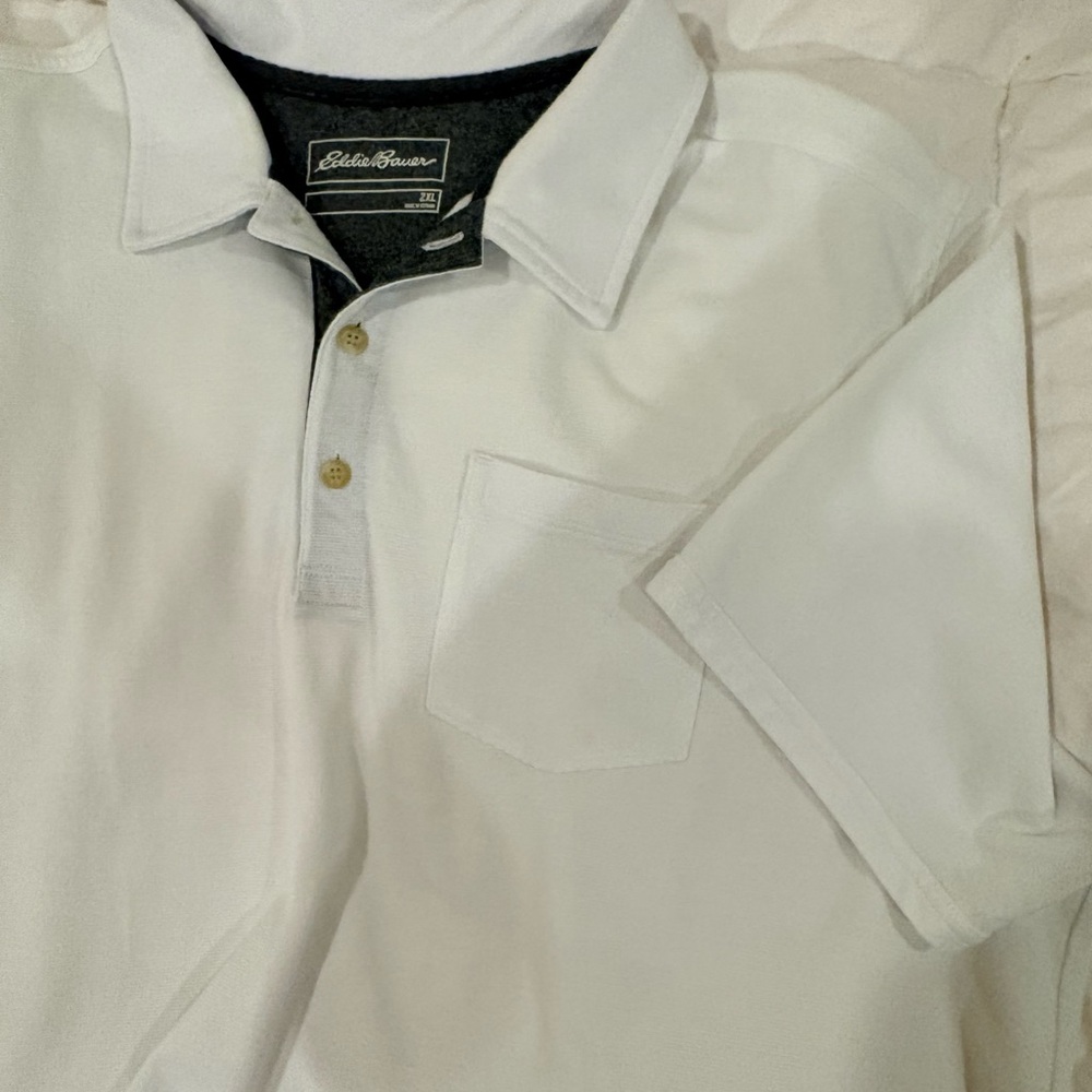 Eddie Bauer White Polo Shirt for Men
